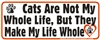 Cat Life Bumper Sticker