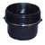 American Hardware RV-331B Sewer Hose Adapter, 3 in, Male, ABS Plastic, Black