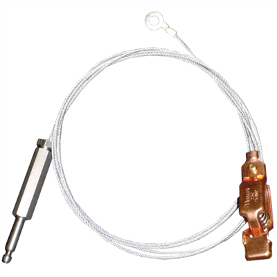 Custom Ground Cable Assembly 30FT w/Brass Plug & Copper Clip