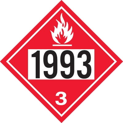 1993 Flammable Liquid DOT Marker