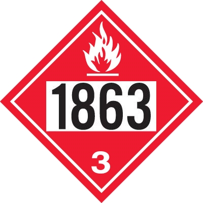 1863 Aviation Fuel DOT Marker