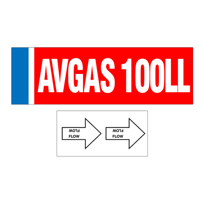 Avgas 100LL Decal Set