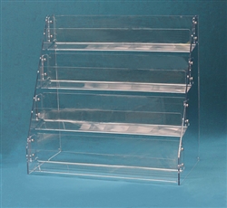 K54A 4 Tier Angled Back Acrylic Counter Display Tray