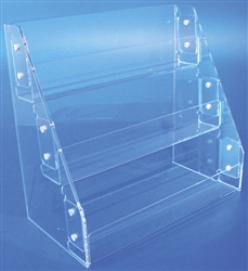 K3 3 Tier Straight Back Acrylic Counter Display Tray