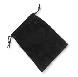 Black Velvet Pouch 2.75"x3" Qty of 12