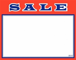 "Sale" Sign Card with Red Border