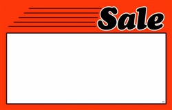"Sale" Sign Card with Fire Orange Border