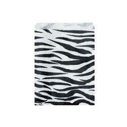 Flat Zebra Paper Bag