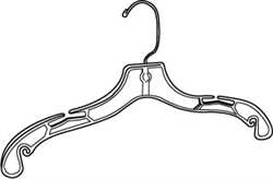 Heavy Weight Plastic Dress Hangers