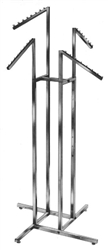 Four Waterfall Arm Garment Rack