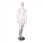 Glossy Egghead Mannequin w/Stand Female 1