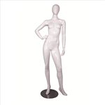 Glossy Egghead Mannequin w/Stand Female 3
