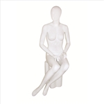 Glossy Egghead Mannequin w/Stand Female 5