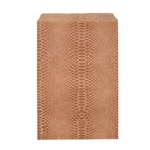 Flat Snake Skin Paper Bag