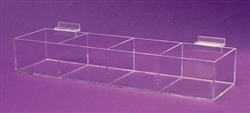 Slatwall Acrylic Bin trays