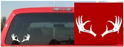 Split Antlers Deer Decal