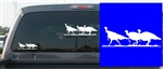 3 Walking Toms Decal