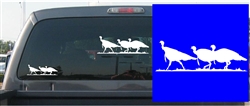 3 Walking Toms Decal