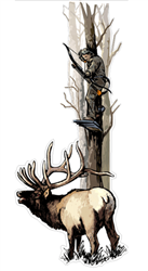 Treestand with Elk Decal