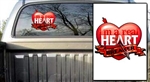 Heart Breaker Red Decal