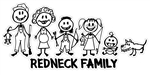 Billy Bob Redneck Family Decal
