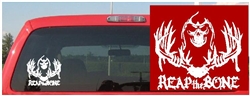 Reaper Skull Deer Decal