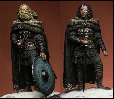 King of Viking-Lord of Winter, 75mm resin figure with 3 head options, 2 hands, 1 shield and 2 optional swords