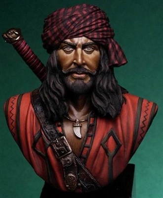 The Pirate, 200mm resin bust
