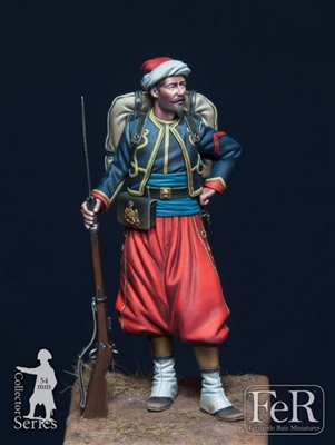 Zouave of the Imperial Guard, Crimea, 1855. Resin figure kit in 54mm