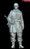 Resin full figure in 1/16 scale depicting a Waffen-SS machine gunner from WWII