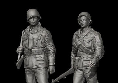 US Soldier in M43 uniform set