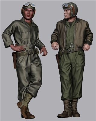 PanzerArt U.S. Tanker in Coveralls 2 Figure Set