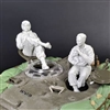 PA35-149 â€œEasy riderâ€ Sherman tank turret set, 1/35 scale resin figure, (2 figure set)