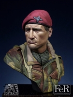 British Paratrooper, â€œRed Devilsâ€, Arnhem, 1944, 1/16 scale resin bust