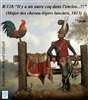 R-128 Il y a un autre coq dans l enclos...?! (Major des chevau-legers lanciers, 1813), 75mm full figure, 17 resin pieces, sculpted by Richard Galicek, box art by Alexandre Cortina Bonastre