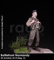 RADO MIniatures, SS-Schutze, 12.SS-Pz. Reg, summer 1944, Battlefront Normandy series, 1/35 scale resin figure.