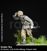 RADO MIniatures, Waffen SS NCO , 5.SS-Pz.Div., Poland 1944, Under Fire series, 1/35 scale resin figure.