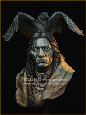 Raven Sorcerer, 1/10 scale resin bust