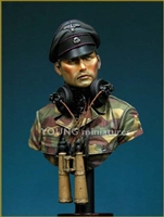 SS Panzer Officer Normandie 1944, 1/9 scale bust
