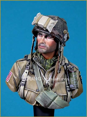 YM1807 - 101st Airborne Division Normandy 1944, 1/9 scale bust