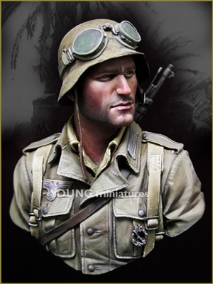 YM1839 - German DAK Infantry North Africa WWII, resin 1/9 scale bust