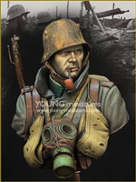 YM1857 - German Stormtrooper WWI, resin 1/9 scale bust