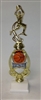 Assembled Basketball Trophy Female 12 inches with White Base