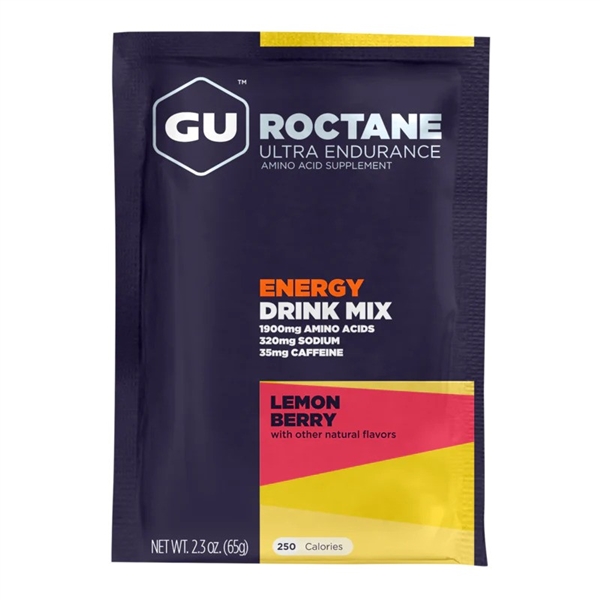 GU Roctane Lemon Berry Energy Drink Mix Sachets