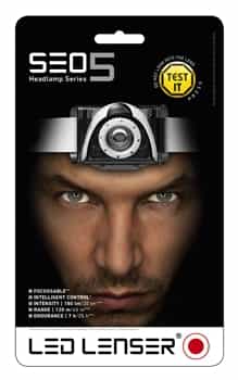 LED Lenser SEO5 Running Headlamp/Head Torch - Black