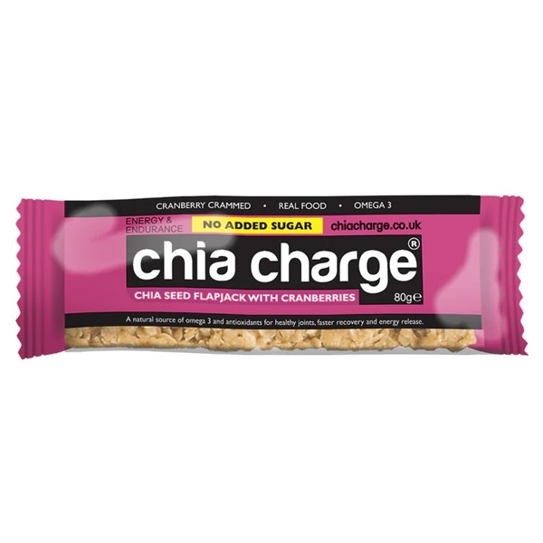 Chia Charge Flapjack Energy Bars: BERRY