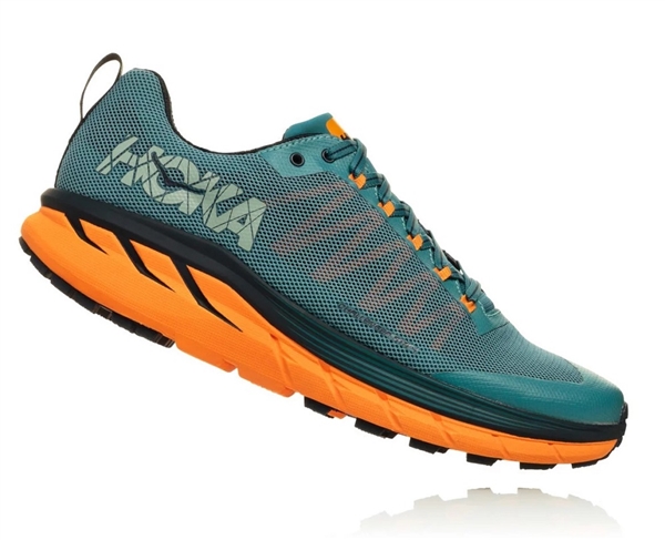 Mens Hoka CHALLENGER ATR 4 Trail Running Shoes - Storm Blue / Black Iris