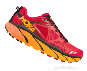 Mens Hoka CHALLENGER ATR 3 Trail Running Shoes - True Red / Chili Pepper