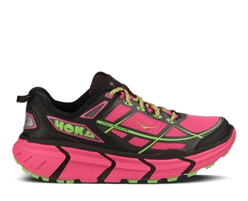 Womens Hoka CHALLENGER ATR Trail Running Shoes - Beetroot Purple / Jasmine Green