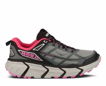 Womens Hoka CHALLENGER ATR Trail Running Shoes - Grey / Fushia